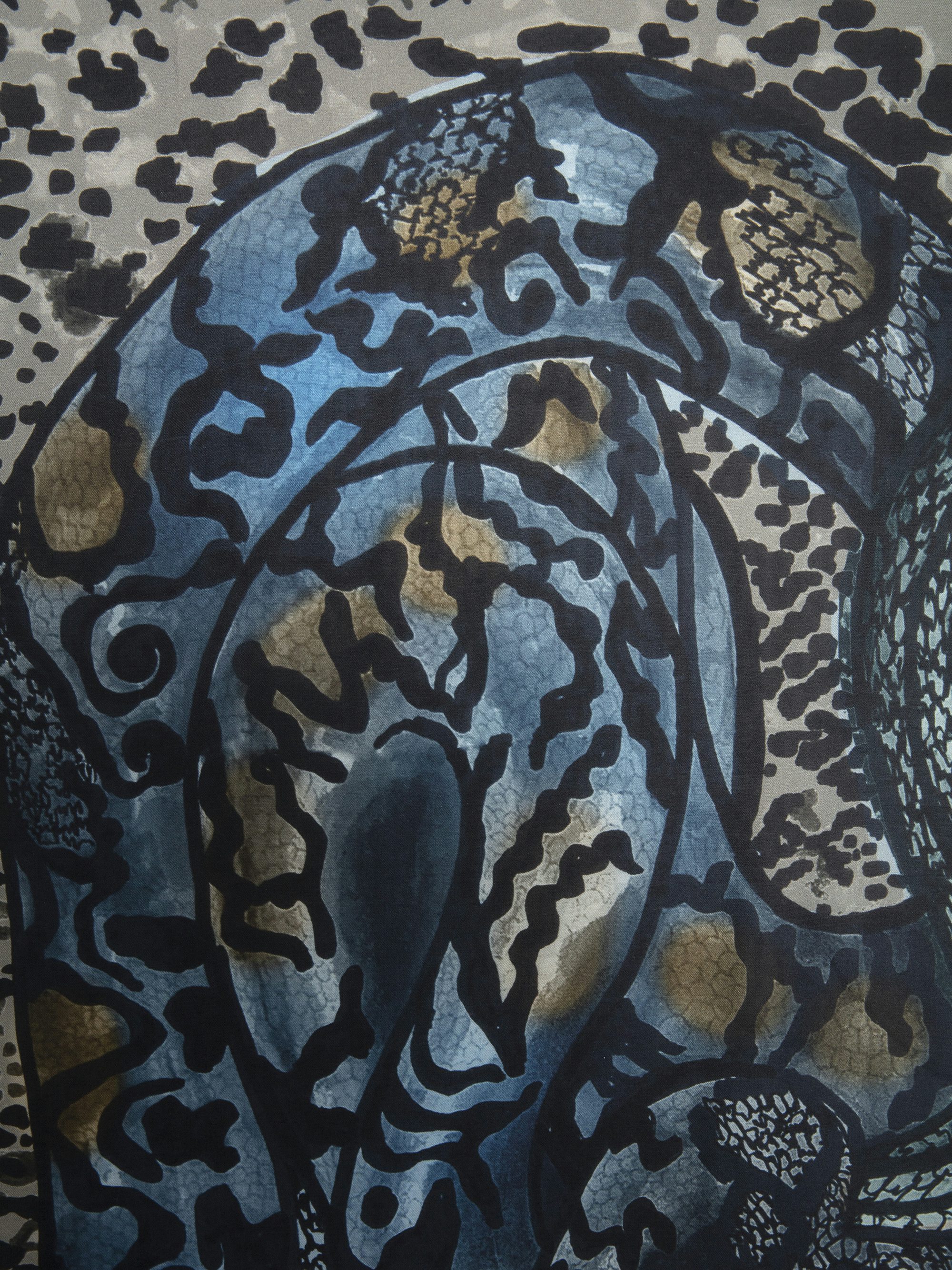 Billie Snakes 135 Schal - Quadratisches Tuch aus Seidenmischung mit Schlangenmuster.